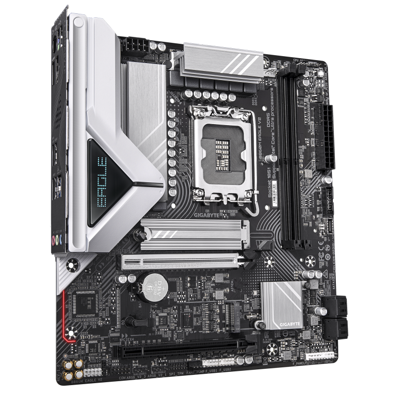 Gigabyte B860M EAGLE V2 Motherboard Intel B860 Socket LGA 1851 DDR5 micro ATX PCIe 5.0 M.2 - 9MB86ME2-00-G10 - 4719331869656