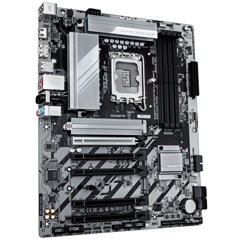 Gigabyte B860 DS3H WIFI6E Motherboard Intel B860 Socket LGA1851 DDR5 ATX PCIe 5.0 M.2 Wi-Fi - 9MB86D3H6-00-G10 - 4719331867515