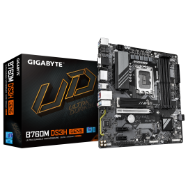 Gigabyte B760M DS3H GEN5 Motherboard Intel B760 Socket LGA 1700 DDR5 micro ATX PCIe 5.0 M.2 - B760M DS3H GEN5 - 4719331872793