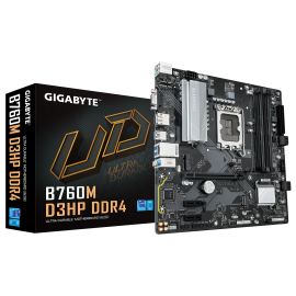 Gigabyte B760M D3HP Motherboard Intel B760 Socket LGA 1700 DDR4 micro ATX PCIe 4.0 M.2 - 9MB76M3P4-00-10 - 4719331862848