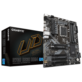 Gigabyte B760 DS3H DDR4 Motherboard Intel B760 Socket LGA 1700 DDR4 ATX PCIe 4.0 M.2 - 9MB76DS34-00-10 - 4719331850746