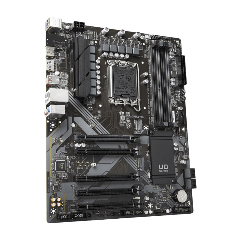 Gigabyte B760 DS3H DDR4 Motherboard Intel B760 Socket LGA 1700 DDR4 ATX PCIe 4.0 M.2 - 9MB76DS34-00-10 - 4719331850746