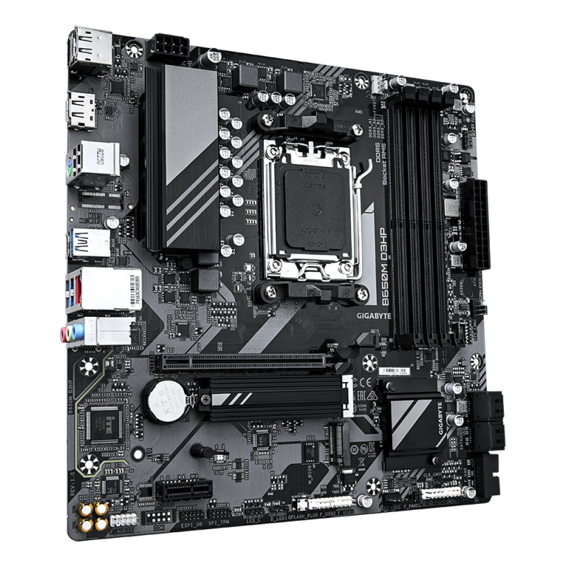 Gigabyte B650M D3HP Motherboard AMD B650 Socket AM5 DDR5 micro ATX PCIe 4.0 M.2 - 9MB65MDHP-00-10 - 4719331857851