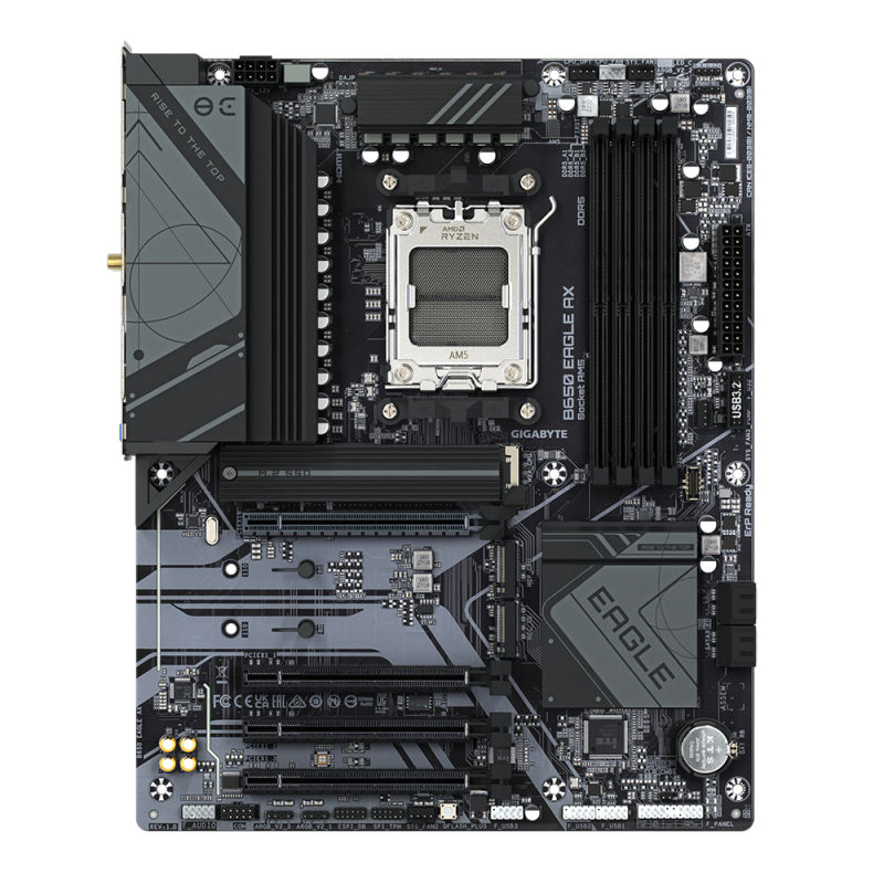 Gigabyte B650 EAGLE AX Motherboard AMD B650 Socket AM5 DDR5 ATX PCIe 5.0 M.2 Wi-Fi - 9MB65EGX-00-G11 - 4719331860158