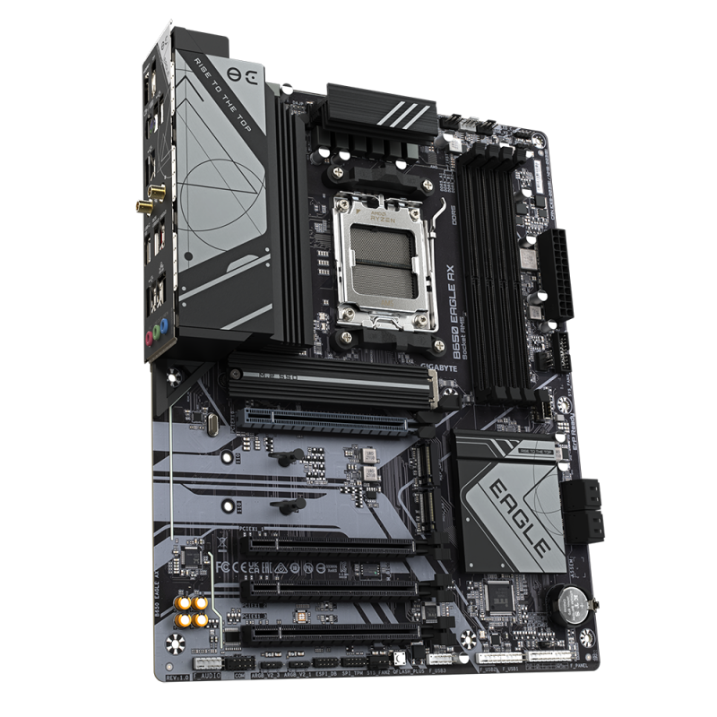 Gigabyte B650 EAGLE AX Motherboard AMD B650 Socket AM5 DDR5 ATX PCIe 5.0 M.2 Wi-Fi - 9MB65EGX-00-G11 - 4719331860158