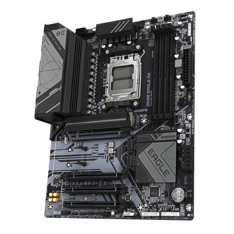Gigabyte B650 EAGLE AX Motherboard AMD B650 Socket AM5 DDR5 ATX PCIe 5.0 M.2 Wi-Fi - 9MB65EGX-00-G11 - 4719331860158