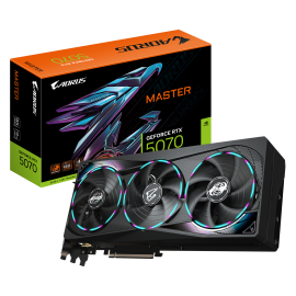 Gigabyte GeForce RTX 5070 AORUS MASTER OC Placa Gráfica 12GB GDDR7 192-bit PCIe 5.0 - 9VN5070AM-00-G10 - 4719331355753