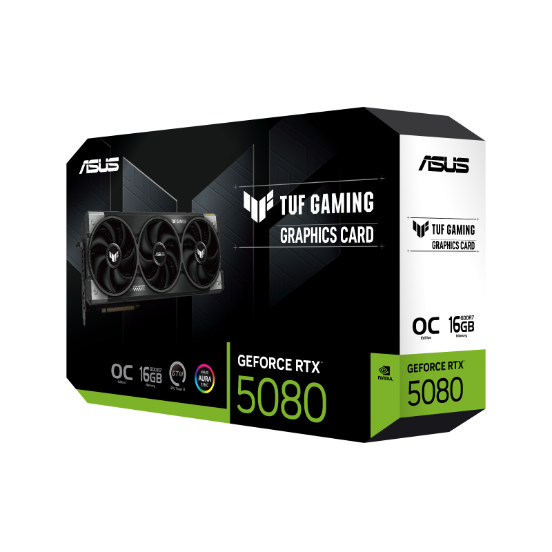 ASUS GeForce RTX 5080 TUF Gaming OC Placa Gráfica 16GB GDDR7 256-bit PCIe 5.0 - 90YV0M30-M0NA00 - 4711387856673