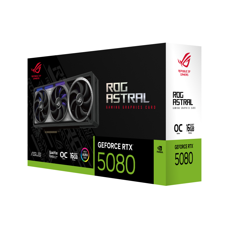 ASUS GeForce RTX 5080 ROG Astral OC Placa Gráfica 16GB GDDR7 256-bit PCIe 5.0 - 90YV0LV0-M0NA00 - 4711387837917