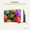 LG 32LB650B6LA.AEU LED TV Plano 81,3 cm (32") HD, Smart TV, Wi-Fi, Ethernet, LAN, Bluetooth, Preto - 8806096819265