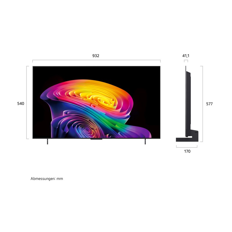 LG OLED42C6ELB.AEU OLED AI TV Plano 106,7 cm (42") 4K Ultra HD, Smart TV, Wi-Fi, Ethernet, LAN, Bluetooth, Preto - 8806096732144