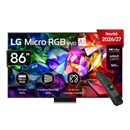 LG 86MRGB96B6B.AEU Micro RGB TV Plano 218,4 cm (86") 4K Ultra HD, Smart TV, Wi-Fi, Ethernet, LAN, Bluetooth, Preto - 8806096779156