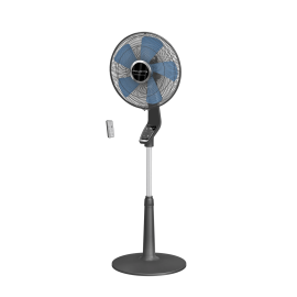 Rowenta VU5677 Ventoinha de Pé com Comando, 40 cm, 34 W, 10 Velocidades, Temporizador, Display LED, Preto - 3121040097465