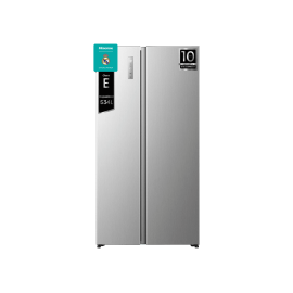 Hisense RS3P538NAIE Frigorífico Americano Side by Side 2 Portas Independente, 527 L, No Frost, Cinzento Aço inoxidável - 6921727087300