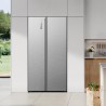 Hisense RS3P538NAIE Frigorífico Americano Side by Side 2 Portas Independente, 527 L, No Frost, Cinzento Aço inoxidável - 6921727087300