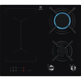 Electrolux KDI641723K Placa Mista de Indução e Gás, 4 Zonas (2 Indução + 2 Gás), 60 cm, Preto - 7332543849383