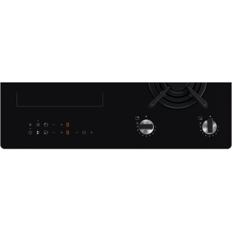 Electrolux KDI641723K Placa Mista de Indução e Gás, 4 Zonas (2 Indução + 2 Gás), 60 cm, Preto - 7332543849383