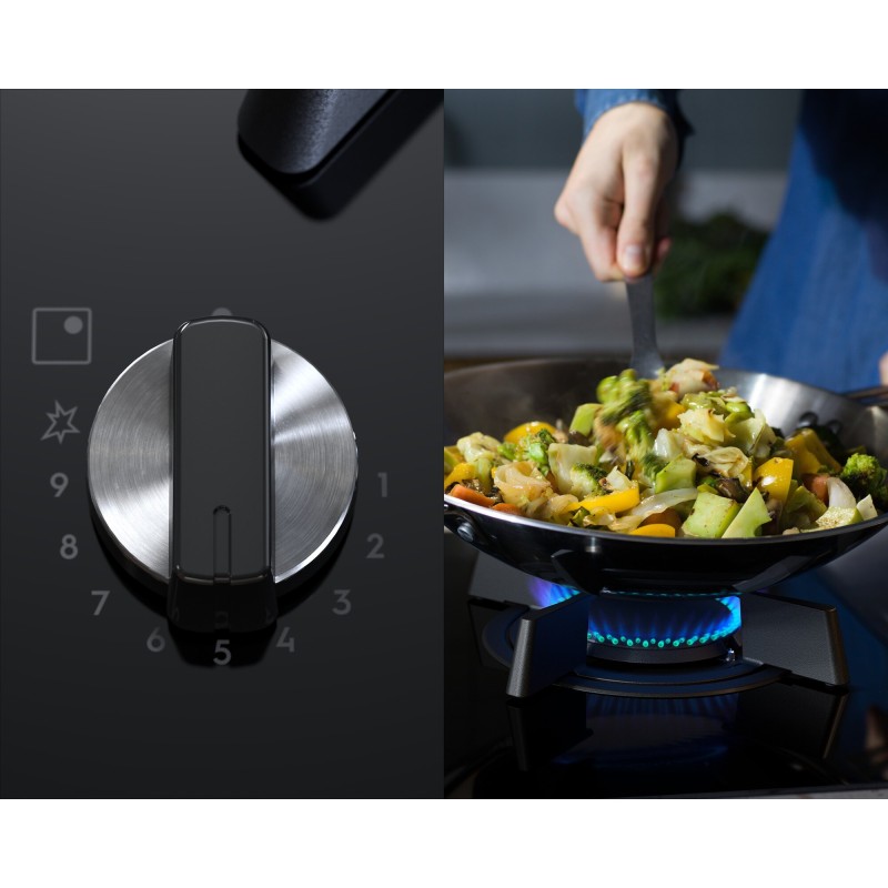 Electrolux KDI641723K Placa Mista de Indução e Gás, 4 Zonas (2 Indução + 2 Gás), 60 cm, Preto - 7332543849383