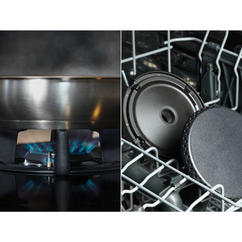 Electrolux KDI641723K Placa Mista de Indução e Gás, 4 Zonas (2 Indução + 2 Gás), 60 cm, Preto - 7332543849383