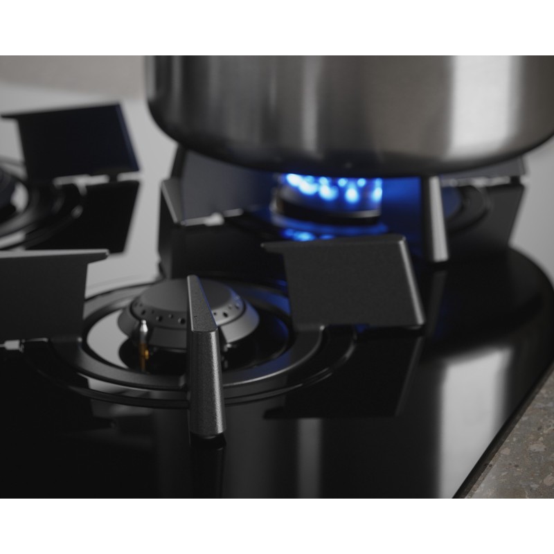 Electrolux KDI641723K Placa Mista de Indução e Gás, 4 Zonas (2 Indução + 2 Gás), 60 cm, Preto - 7332543849383