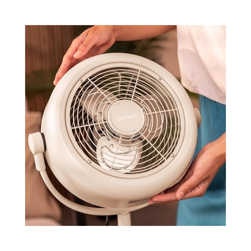 Cecotec 8205 Ventoinha de Pé EnergySilence 250 ClassicStyle Beige - 8435484082051