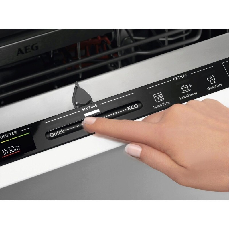 AEG FSE73507P Máquina de Lavar Loiça Encastre, 10 Conjuntos, 45 cm, Aço Inoxidável - FSE73507P - 7333394013817