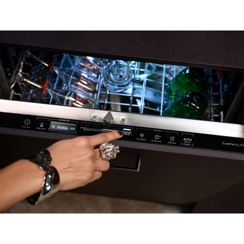 AEG FSE73507P Máquina de Lavar Loiça Encastre, 10 Conjuntos, 45 cm, Aço Inoxidável - FSE73507P - 7333394013817