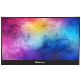 Verbatim PMT-14 IPS Monitor Portátil Touch Screen Plano 35,6 cm (14") 1920 x 1080 pixels, 60Hz, USB-C, Mini HDMI, Colunas Integradas, Táctil, Preto - 0023942495918