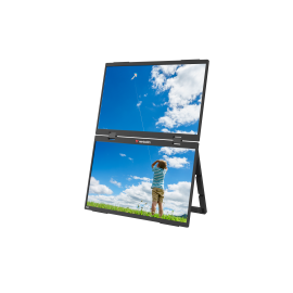 Verbatim 32403 LCD Dual Monitor Portátil Touch Screen Plano 39,6 cm (15,6") Full HD, 60Hz, USB Type-C, Mini HDMI, Colunas Integradas, Multimedia, Táctil, Preto - 0023942324034