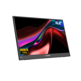 Verbatim 32401 LCD Monitor Portátil Plano 39,6 cm (15,6") Full HD, 1920 x 1080 pixels, USB-C, Mini HDMI, Colunas Integradas, Preto - 0023942324010