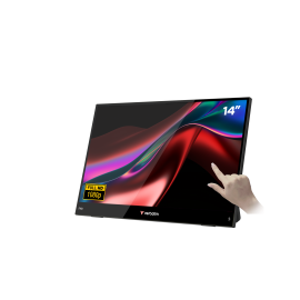 Verbatim 32400 LCD Monitor Portátil Touch Screen Plano 35,6 cm (14") Full HD, 60Hz, USB-C, Mini HDMI, Colunas Integradas, Táctil, Preto - 0023942324003