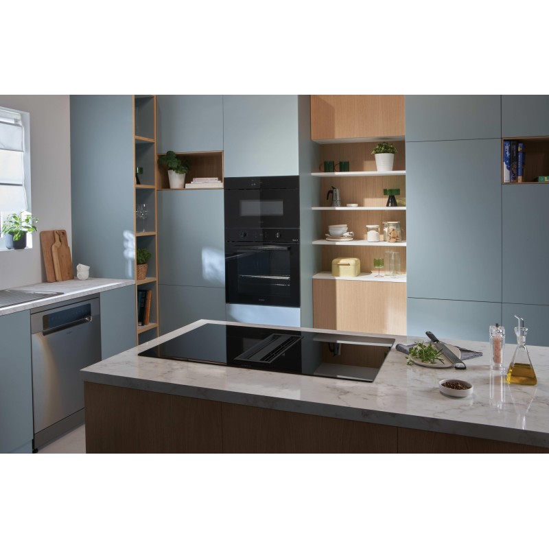 Candy CIH 8I4CF Placa de Indução, 4 Zonas, 83 cm, Exaustor Integrado, Preto - 8059019091723
