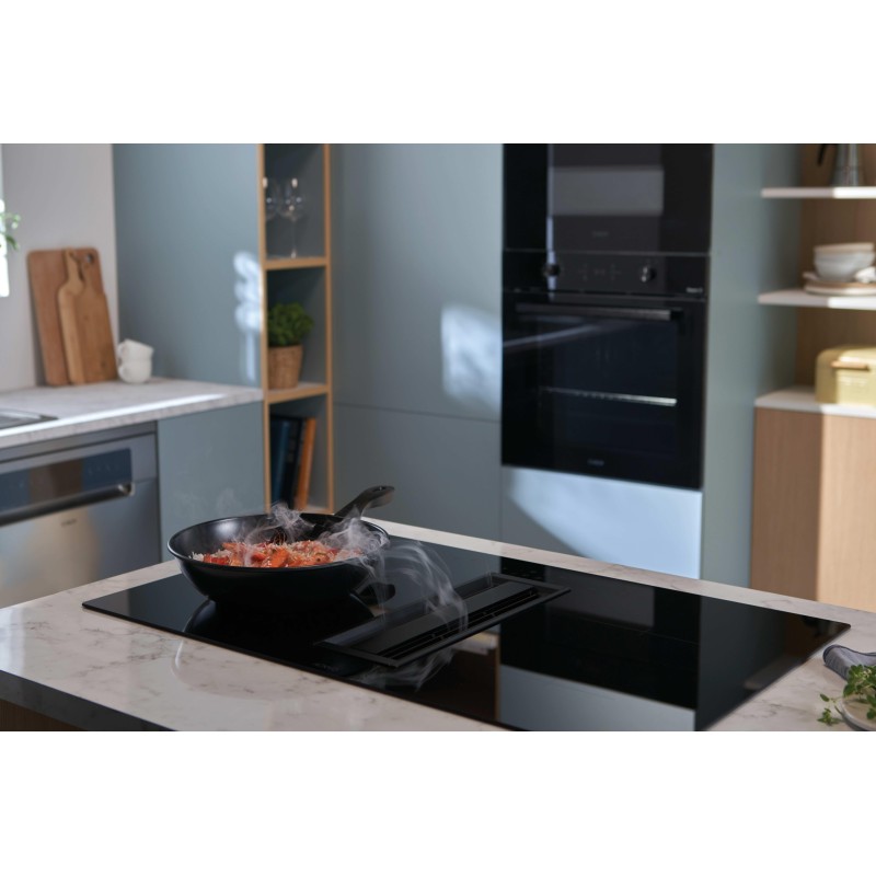 Candy CIH 8I4CF Placa de Indução, 4 Zonas, 83 cm, Exaustor Integrado, Preto - 8059019091723