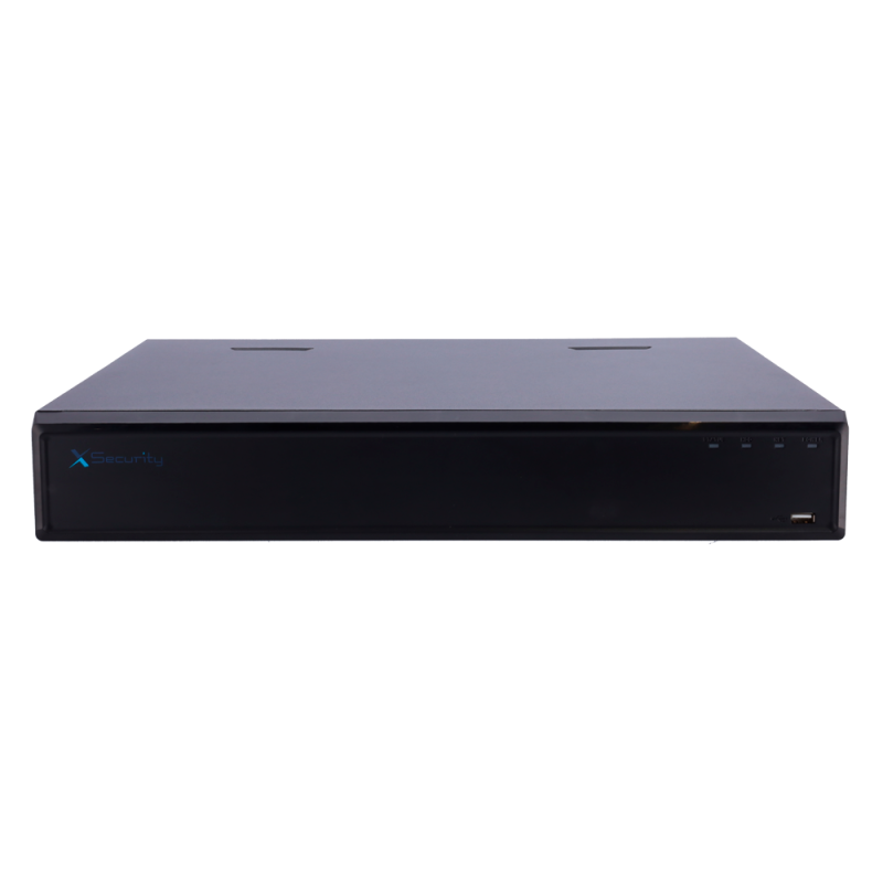 X-Security XS-NVR6464A-16P-WIZ Gravador NVR, 64 CH, 64 IP, 16 PoE, 32 MP, 384 Mbps, 4 HDD até 64 TB, HDMI 4K e VGA, IA, WizSense, Metadados e AcuPick - 8435325487229