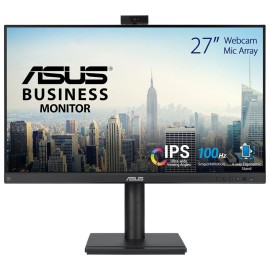 ASUS BE279QFK IPS LCD Monitor Profissional Plano, 68,6 cm (27"), 1920 x 1080 pixels Full HD, 100Hz, HDMI, DisplayPort, Ajuste de Altura, Pivot, Colunas Integradas, Preto - 90LM04P1-B04370 - 4711387699010