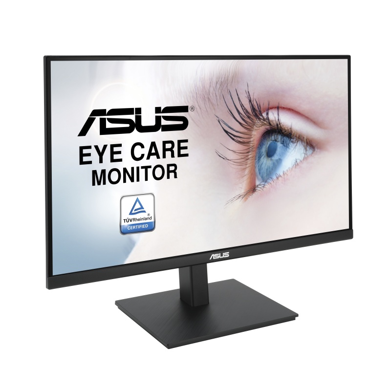ASUS VA27AQ LCD Monitor Profissional Plano, 68,6 cm (27"), 2560 x 1440 pixels Quad HD, 75Hz, HDMI, DisplayPort, VGA, Altifalantes Integrados, Preto - 90LM06G1-B01171 - 4711387984871
