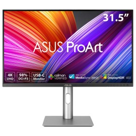 ASUS ProArt PA329CRV IPS Monitor Profissional Plano, 80 cm (31.5"), 3840 x 2160 pixels 4K Ultra HD, 60Hz, USB Type-C, DisplayPort, HDMI, Altifalantes Integrados, Ajuste de Altura, Pivot, Giratório, Preto - 90LM02C0-B01K70 - 4711387005811