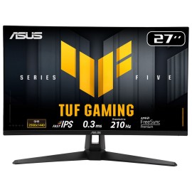 ASUS TUF Gaming VG27AQ5A IPS Monitor Gaming Plano, 68,6 cm (27"), 2560 x 1440 pixels Quad HD, 210Hz, HDMI, DisplayPort, Altifalantes Integrados, Ajuste de inclinação, Preto - 90LM0BN0-B01371 - 4711387906835