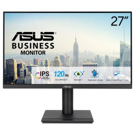 ASUS VA279QGSE LCD Monitor Profissional Plano, 68,6 cm (27"), 1920 x 1080 pixels Full HD, 120Hz, HDMI, DisplayPort, Ajuste de Altura, Pivot, Altifalantes Integrados, Preto - 90LM04J1-B03371 - 4711636286435