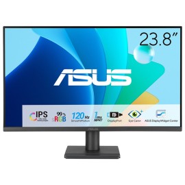 ASUS VA249QG IPS Monitor Gaming Plano, 60,5 cm (23.8"), 1920 x 1080 pixels Full HD, 120Hz, HDMI, DisplayPort, Altifalantes Integrados, Preto - 90LM02W1-B01371 - 4711387795033