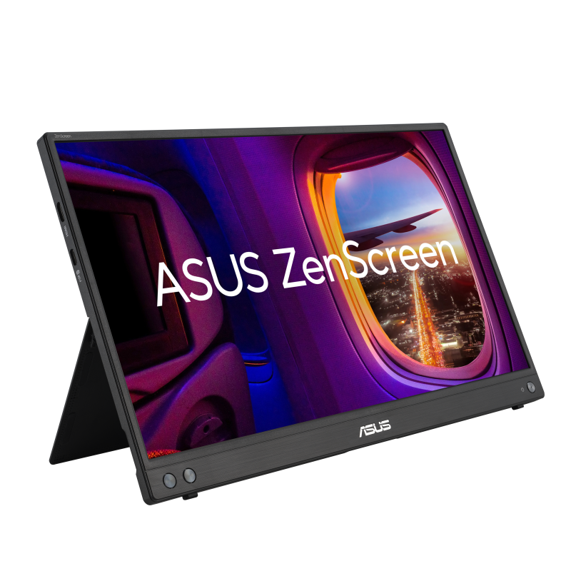 ASUS ZenScreen MB16AHV V2 IPS Monitor Portátil Plano, 39,6 cm (15.6"), 1920 x 1080 pixels Full HD, 60Hz, USB-C, Mini HDMI, Ajuste de Inclinação, Preto - 90LM0383-B01N70 - 4711387206492
