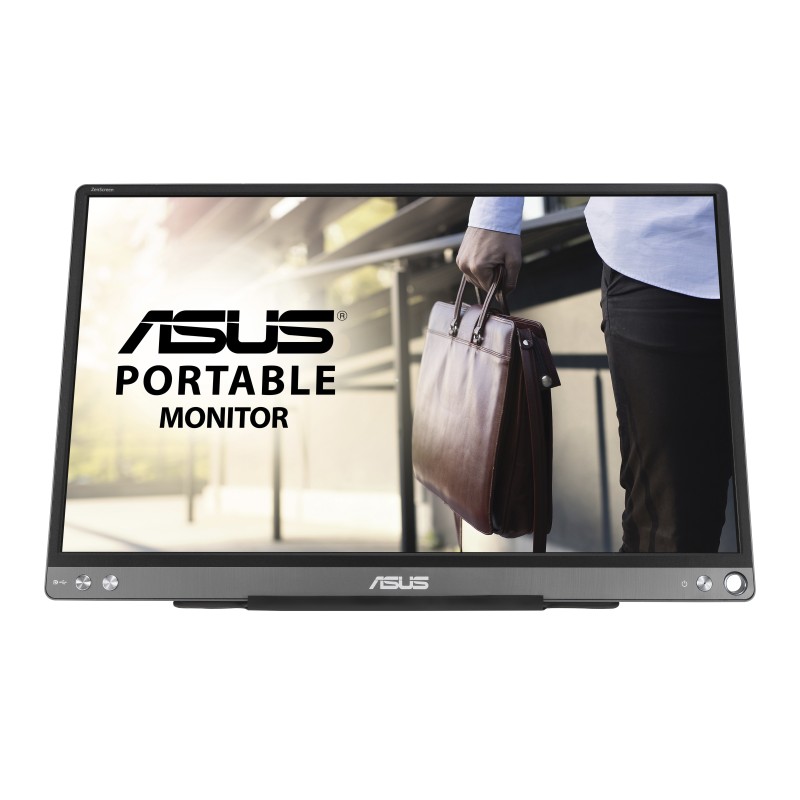 ASUS ZenScreen MB16ACE LED Monitor Portátil Plano, 39,6 cm (15.6"), 1920 x 1080 pixels Full HD, 70Hz, USB-C, HDCP, Fosco, Cinzento - 90LM0381-B04170 - 4718017500357