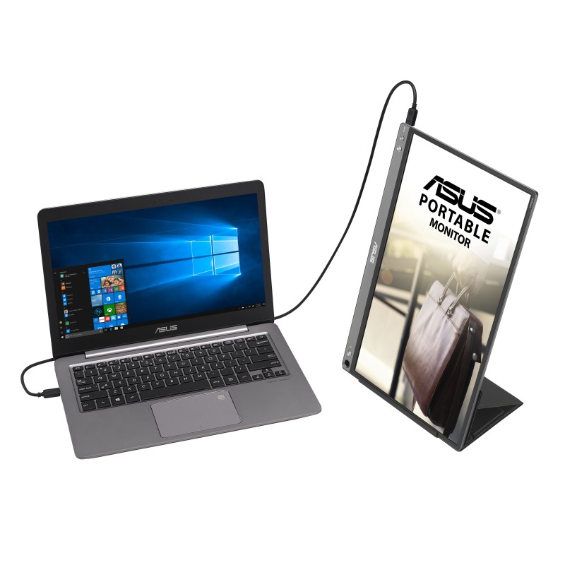 ASUS ZenScreen MB16ACE LED Monitor Portátil Plano, 39,6 cm (15.6"), 1920 x 1080 pixels Full HD, 70Hz, USB-C, HDCP, Fosco, Cinzento - 90LM0381-B04170 - 4718017500357