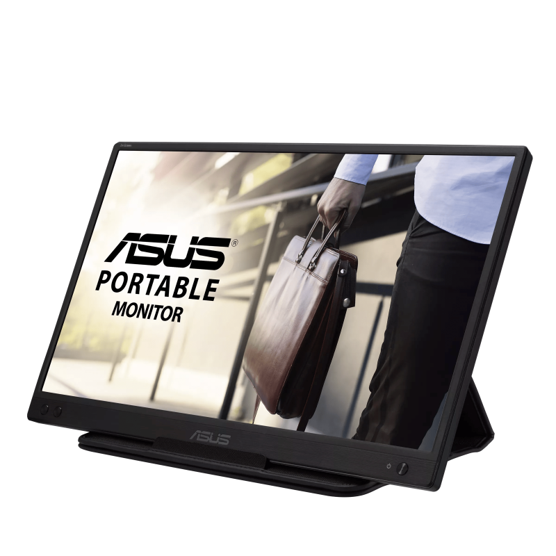 ASUS ZenScreen MB166C IPS Monitor Portátil Plano, 39,6 cm (15.6"), 1920 x 1080 pixels Full HD, 60Hz, Hub USB, Preto - 90LM07D3-B01170 - 4711081273981