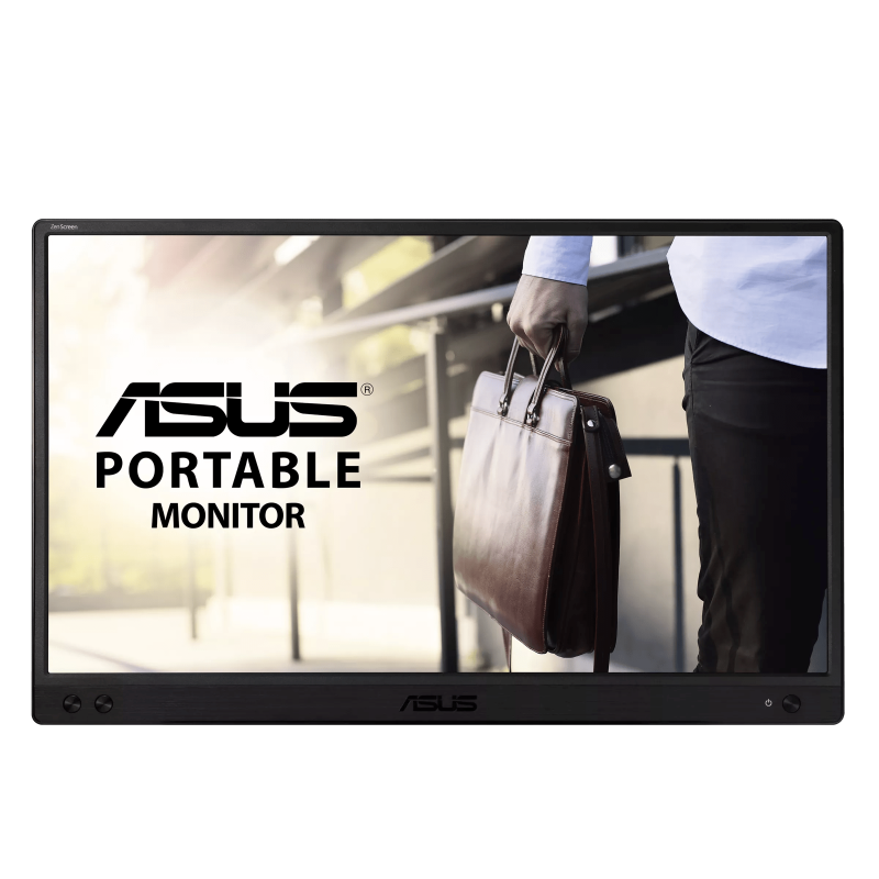 ASUS ZenScreen MB166C IPS Monitor Portátil Plano, 39,6 cm (15.6"), 1920 x 1080 pixels Full HD, 60Hz, Hub USB, Preto - 90LM07D3-B01170 - 4711081273981