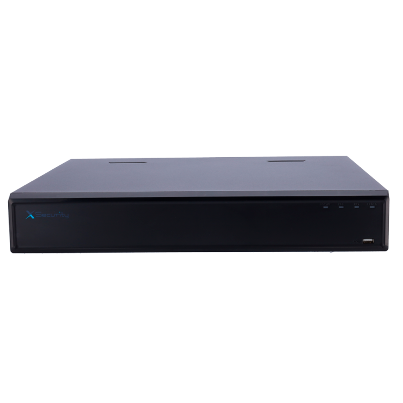 X-Security XS-NVR6432A-MIND Gravador NVR, 32 CH, 64 IP, 16 PoE, 32 MP, 512 Mbps, 4 HDD até 80 TB, 2 HDMI 4K e 2 VGA, IA, IVS, Metadados e AcuPick - 8435325487250