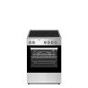 Orima OR-647-VIT Fogão Elétrico, 4 Queimadores, Mesa Vitrocerâmica, Forno 56 L, 59,8 cm, Half-inox - 030141 - 5603883213267