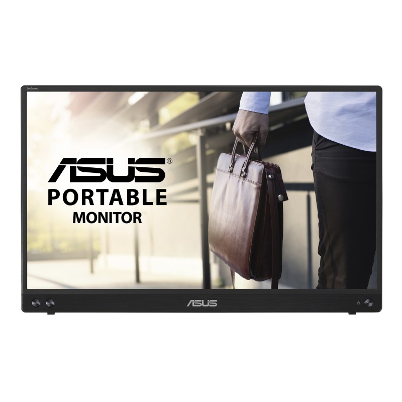 ASUS ZenScreen MB16ACV IPS Monitor Portátil Plano, 39,6 cm (15.6"), 1920 x 1080 pixels Full HD, 60Hz, USB-C, Preto - 90LM0381-B01370 - 4718017949040