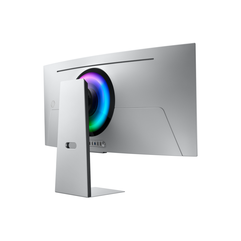 Samsung Odyssey S34DG850SU OLED Monitor Gaming Curvo, 86,4 cm (34"), 3440 x 1440 pixels UltraWide Quad HD, 175Hz, USB-C, DisplayPort, HDMI, Ajuste de Altura, Pivot, Altifalantes Integrados, Prateado - LS34DG850SUXEN - 8806095688060