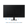 Samsung ViewFinity S7 S32D700EAU LED Monitor Profissional Plano, 81,3 cm (32"), 3840 x 2160 pixels 4K Ultra HD, 60Hz, HDMI, DisplayPort, Pivot, Ajuste de inclinação, Preto - LS32D700EAUXEN - 8806095541969